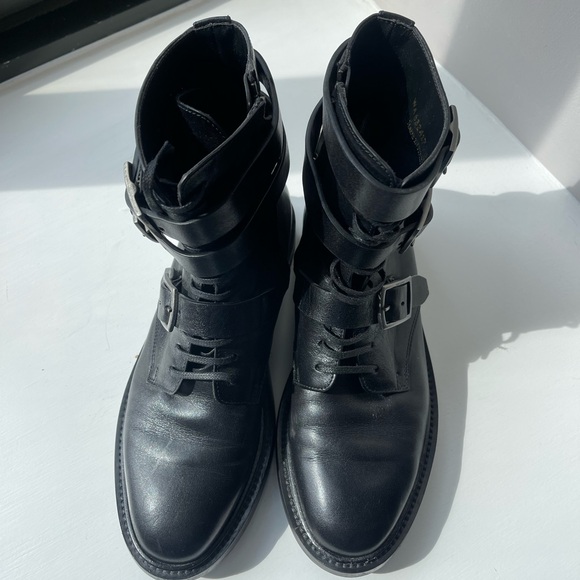 Saint Laurent 38.5 combat boots in great used condition - Picture 7 of 8